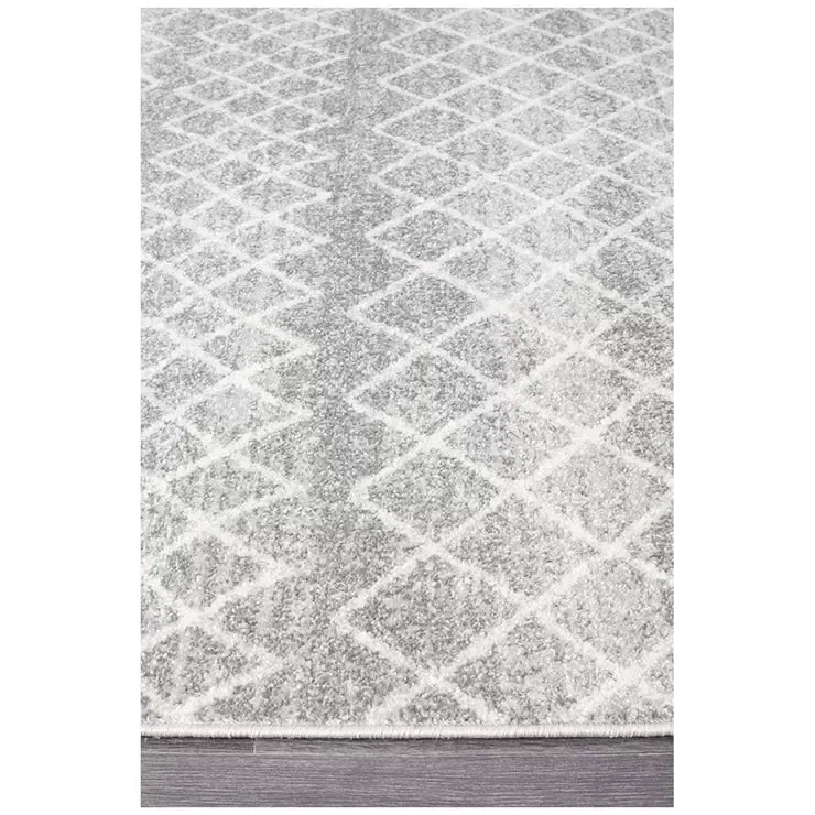 Silver Oasis Rug 230 x 160cm Bohemian Tribal Design - Silver - Home & Garden > Rugs > Outdoor Rugs - Rivercity House & Home Co. (ABN 18 642 972 209) - Affordable Modern Furniture Australia