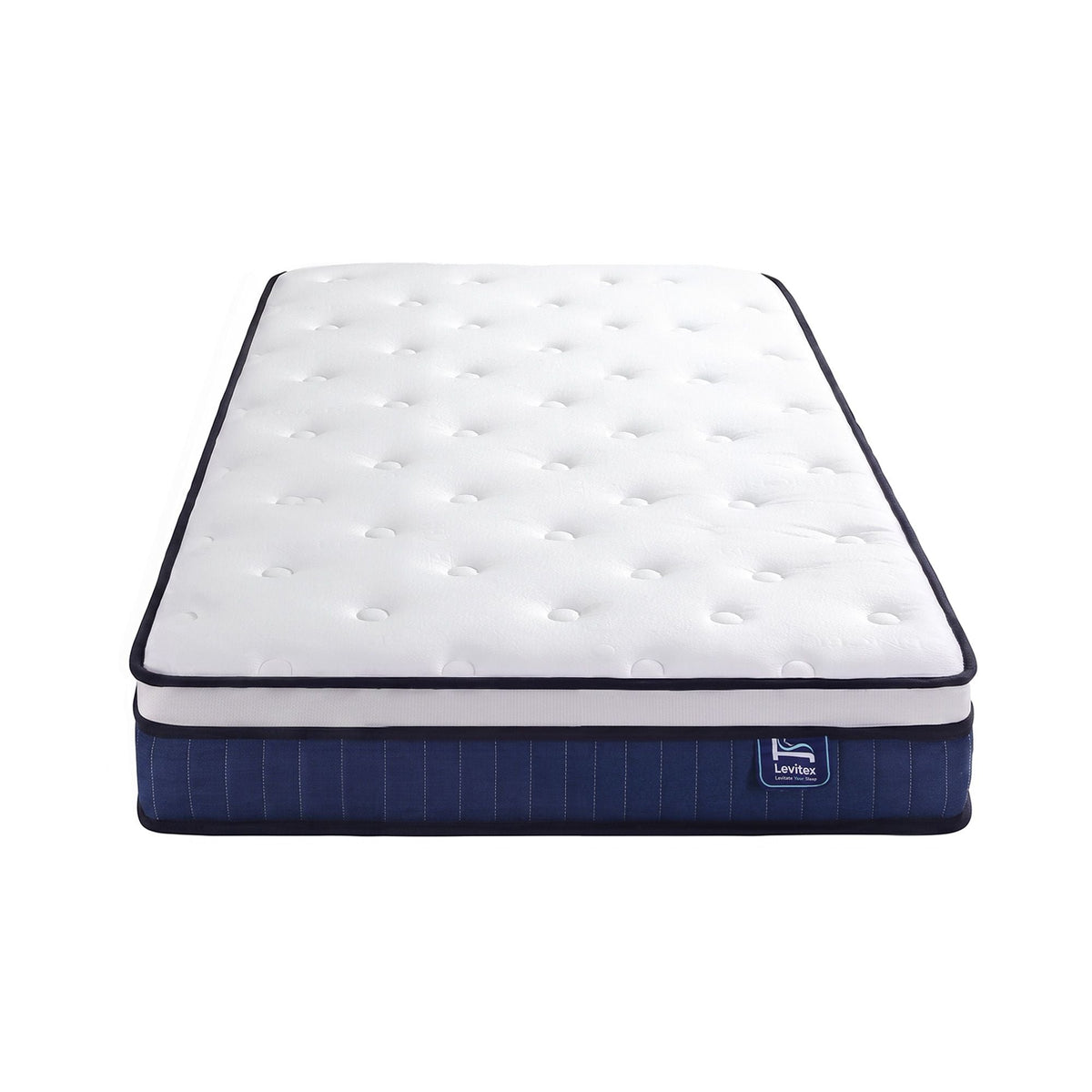 Single 23cm Pocket Spring Mattress with Cooling Gel Foam, Medium-Firm Support - White - Furniture > Mattresses > Single Mattress - Rivercity House & Home Co. (ABN 18 642 972 209) - Affordable Modern Furniture Australia