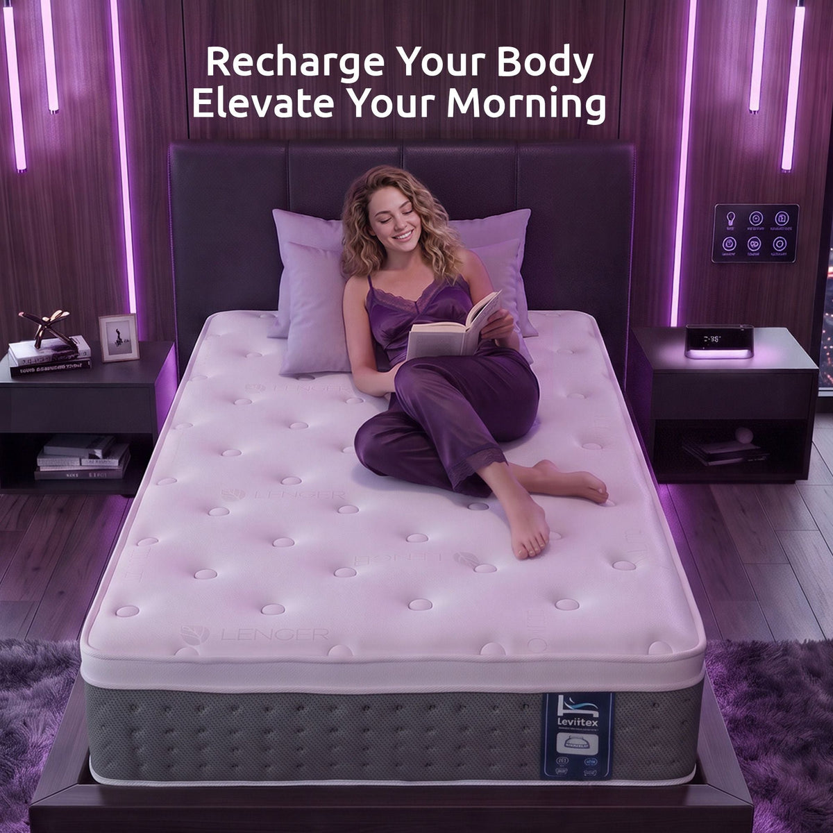 Single 5-Zone Lumbar Support Pocket Spring Mattress 30cm - White - Furniture > Mattresses > Single Mattress - Rivercity House & Home Co. (ABN 18 642 972 209) - Affordable Modern Furniture Australia