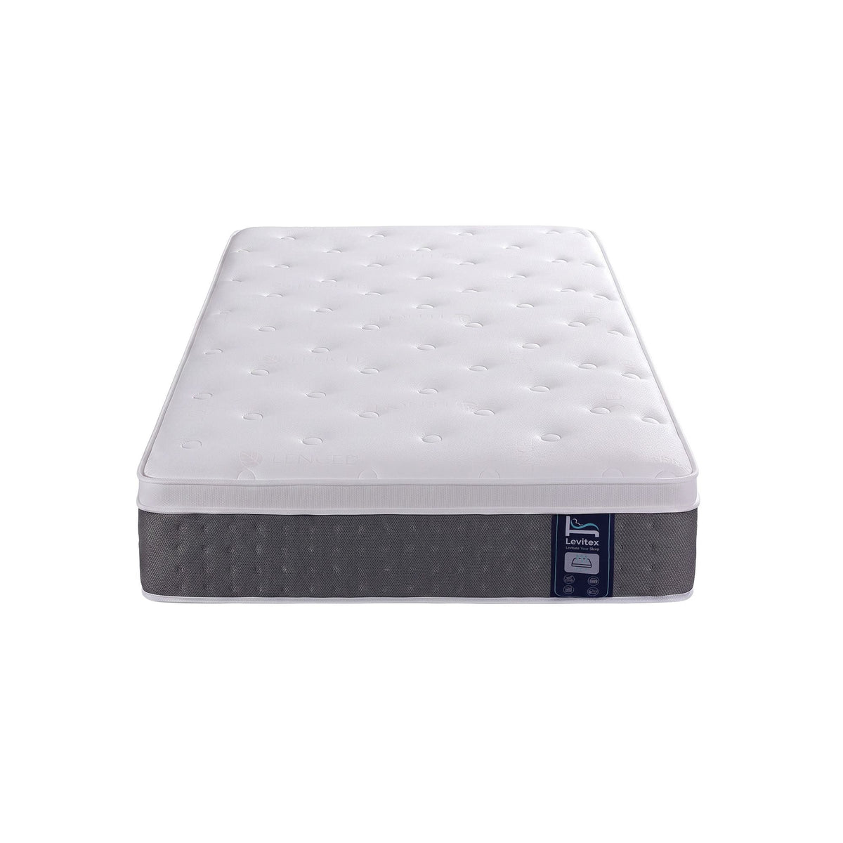 Single 5-Zone Lumbar Support Pocket Spring Mattress 30cm - White - Furniture > Mattresses > Single Mattress - Rivercity House & Home Co. (ABN 18 642 972 209) - Affordable Modern Furniture Australia