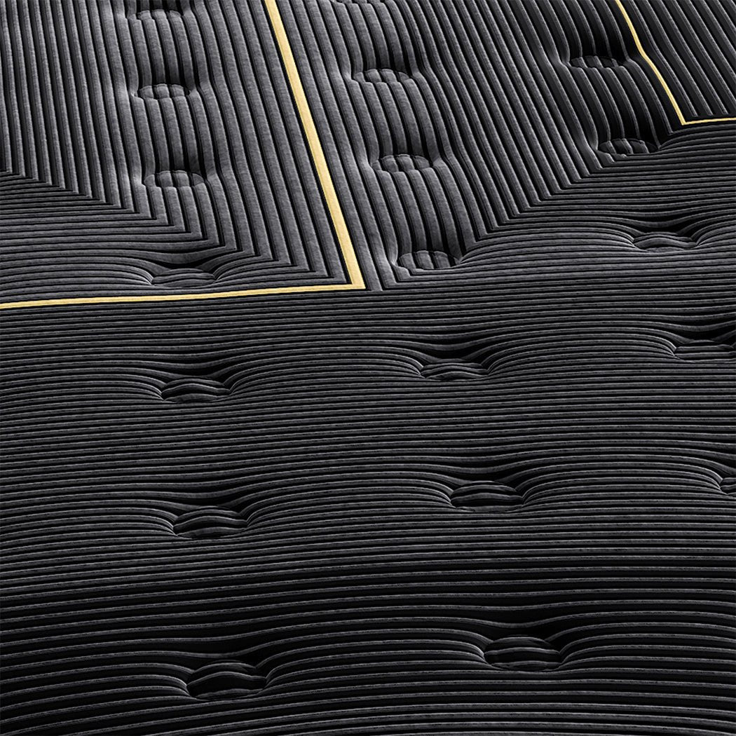 Single Bamboo Charcoal Euro Top Spring Mattress - Black - Rivercity House & Home Co. (ABN 18 642 972 209) - Affordable Modern Furniture Australia
