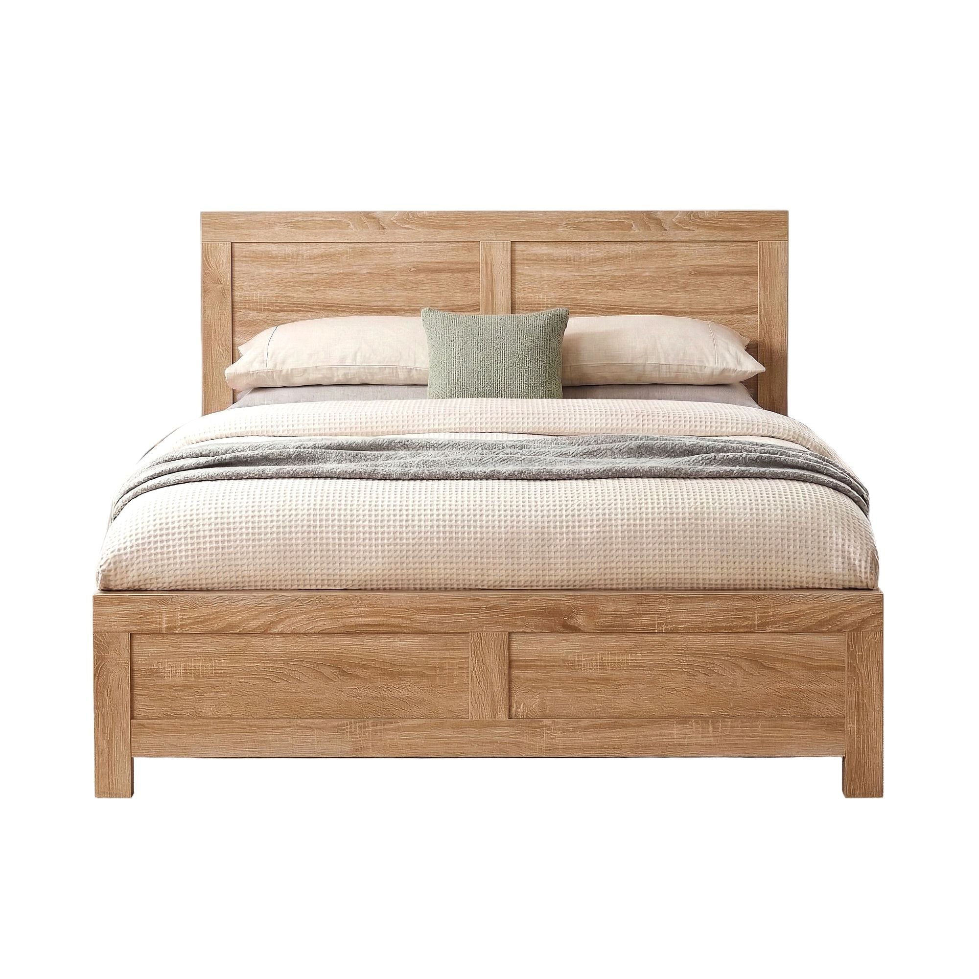 Single Bed Frame Wooden Bed Base Walnut - Furniture > Bedroom > Beds & Bed Frames - Rivercity House & Home Co. (ABN 18 642 972 209) - Affordable Modern Furniture Australia