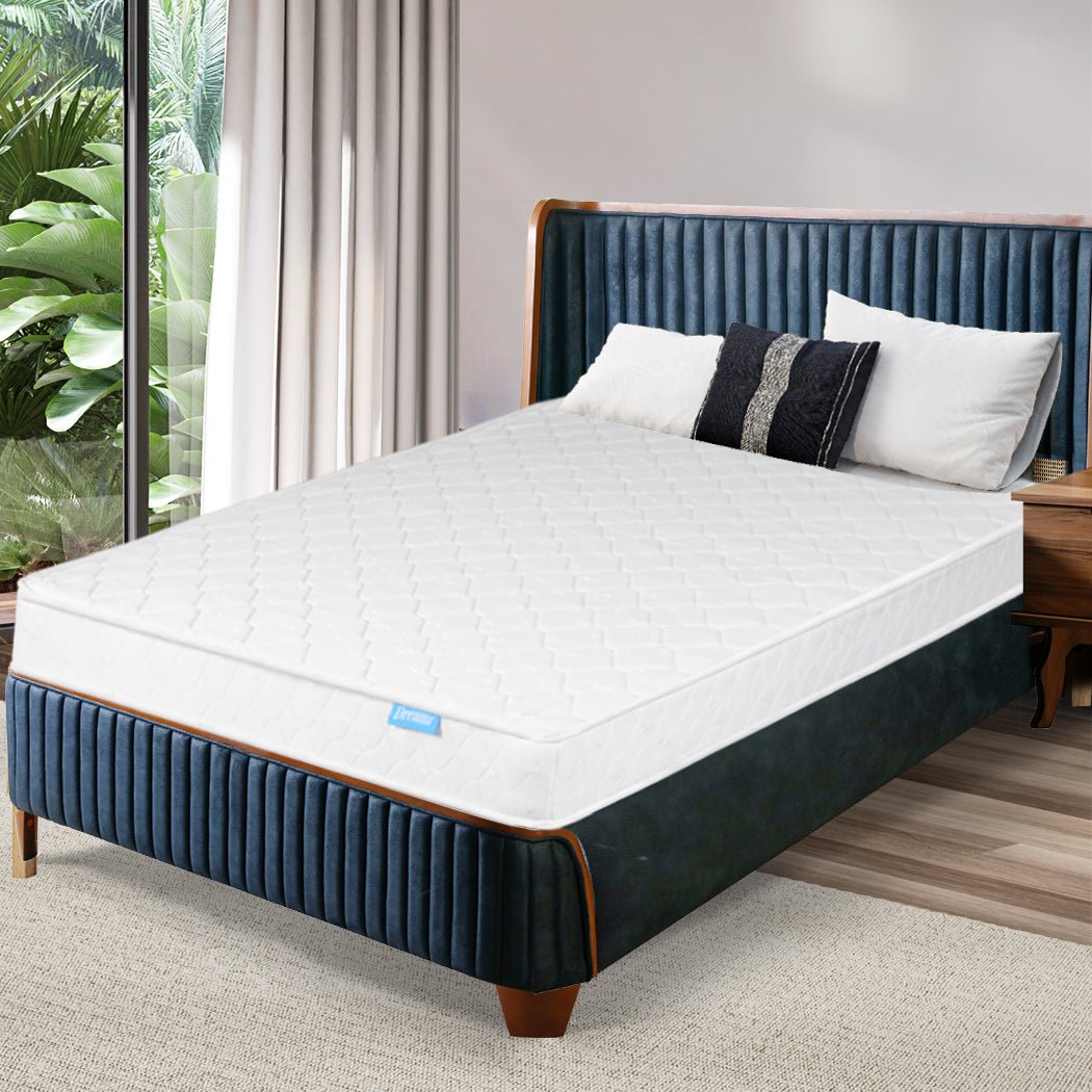 Single Bonnell Spring Coil Mattress - White - Rivercity House & Home Co. (ABN 18 642 972 209) - Affordable Modern Furniture Australia