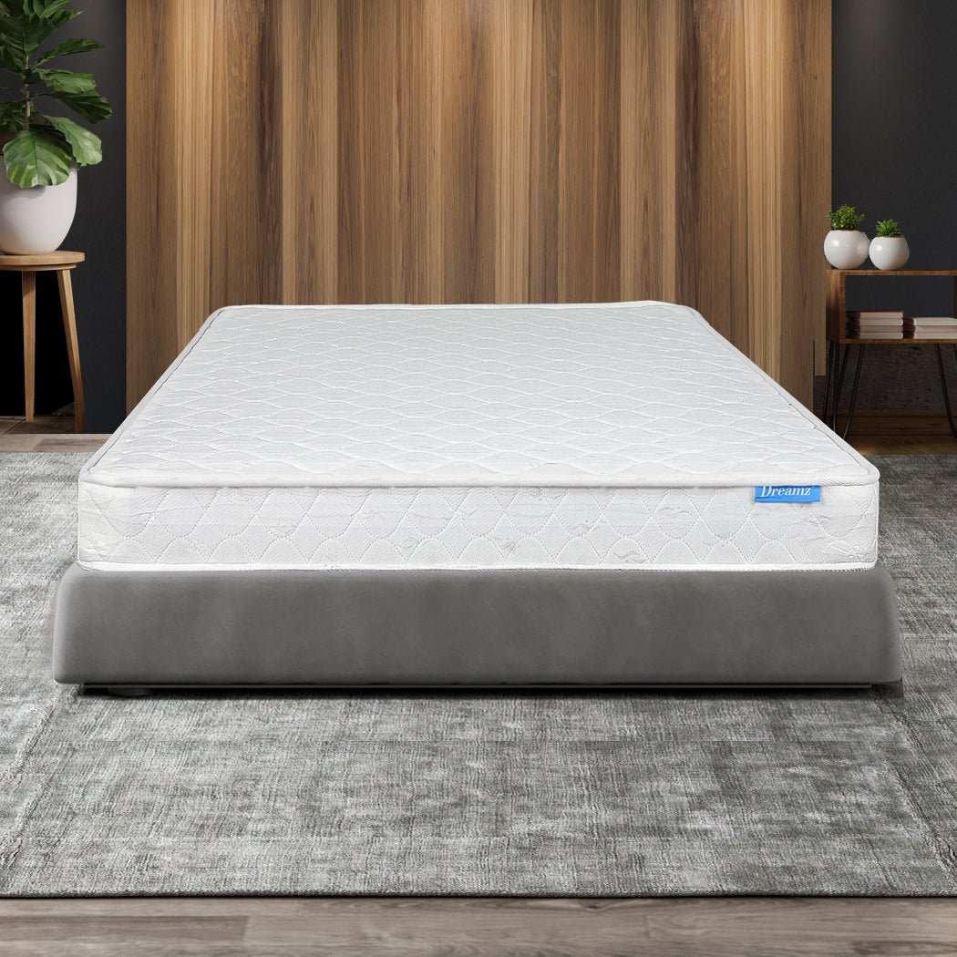 Single Bonnell Spring Coil Mattress - White - Rivercity House & Home Co. (ABN 18 642 972 209) - Affordable Modern Furniture Australia