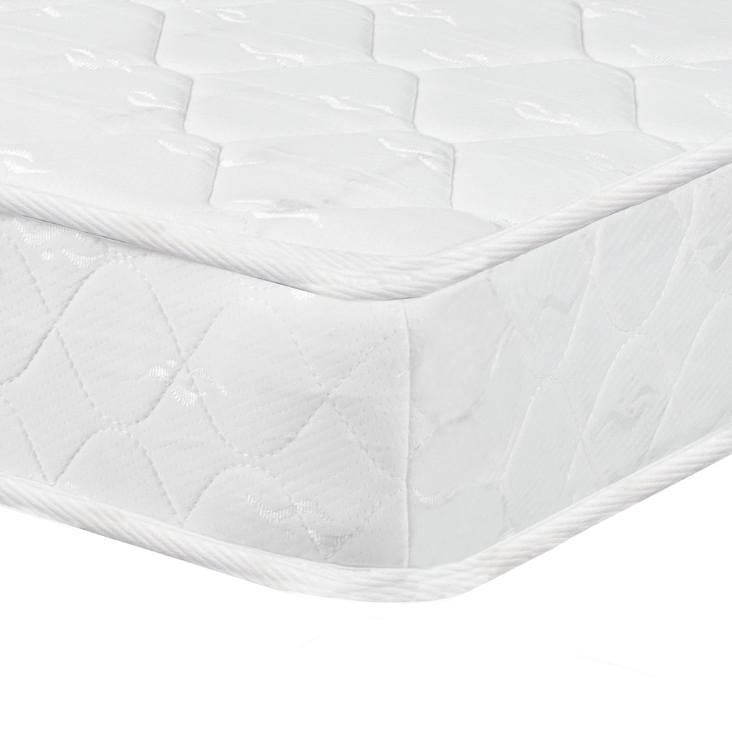Single Bonnell Spring Coil Mattress - White - Rivercity House & Home Co. (ABN 18 642 972 209) - Affordable Modern Furniture Australia