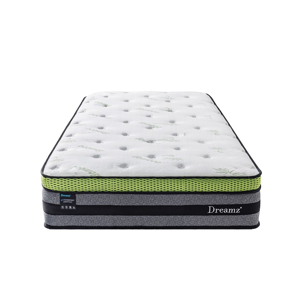 Single Cooling Pocket Spring Mattress - White - Rivercity House & Home Co. (ABN 18 642 972 209) - Affordable Modern Furniture Australia