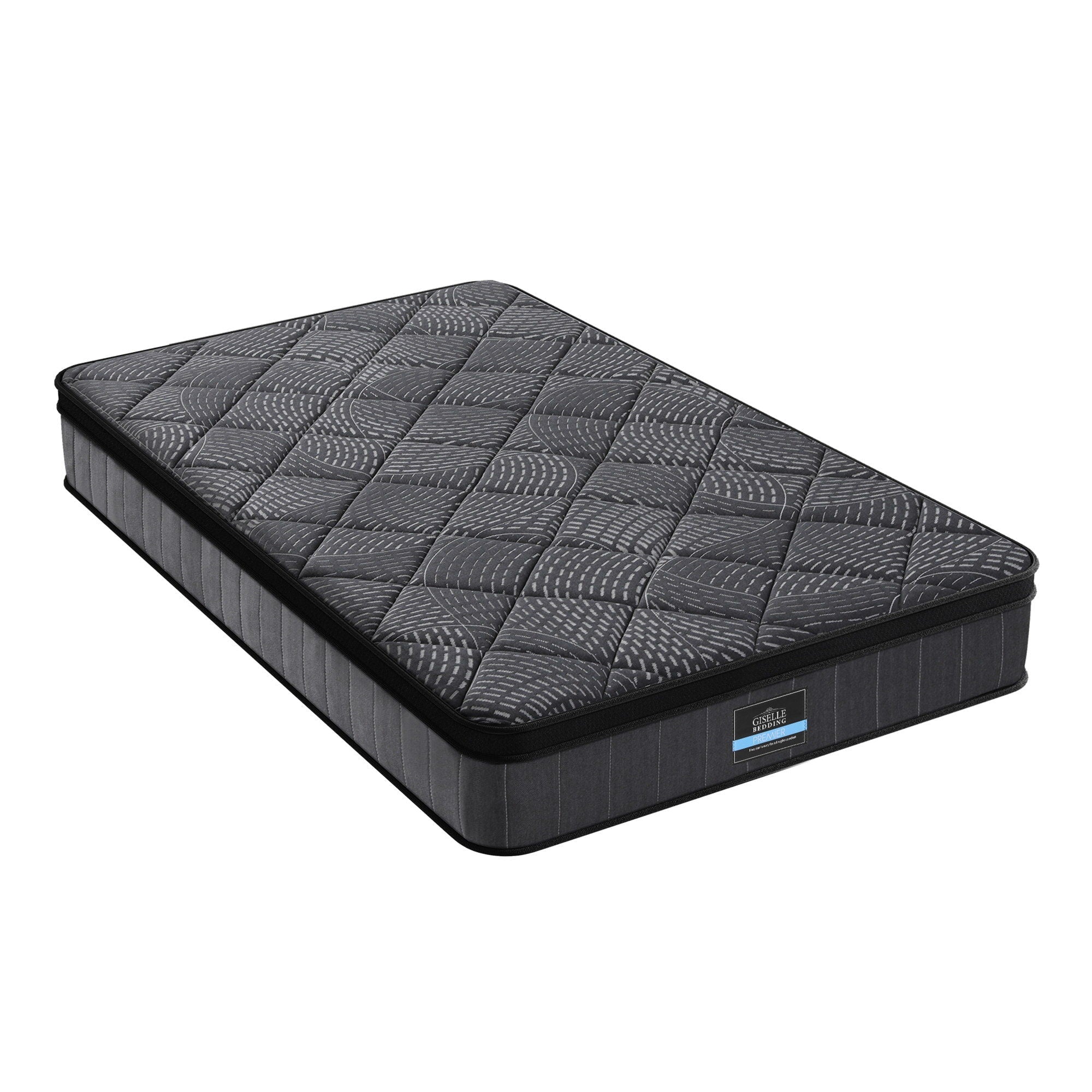 Single Mattress 25cm Pocket Spring Latex Euro Top Medium Firm Bed - Furniture > Mattresses > Single Mattress - Rivercity House & Home Co. (ABN 18 642 972 209) - Affordable Modern Furniture Australia