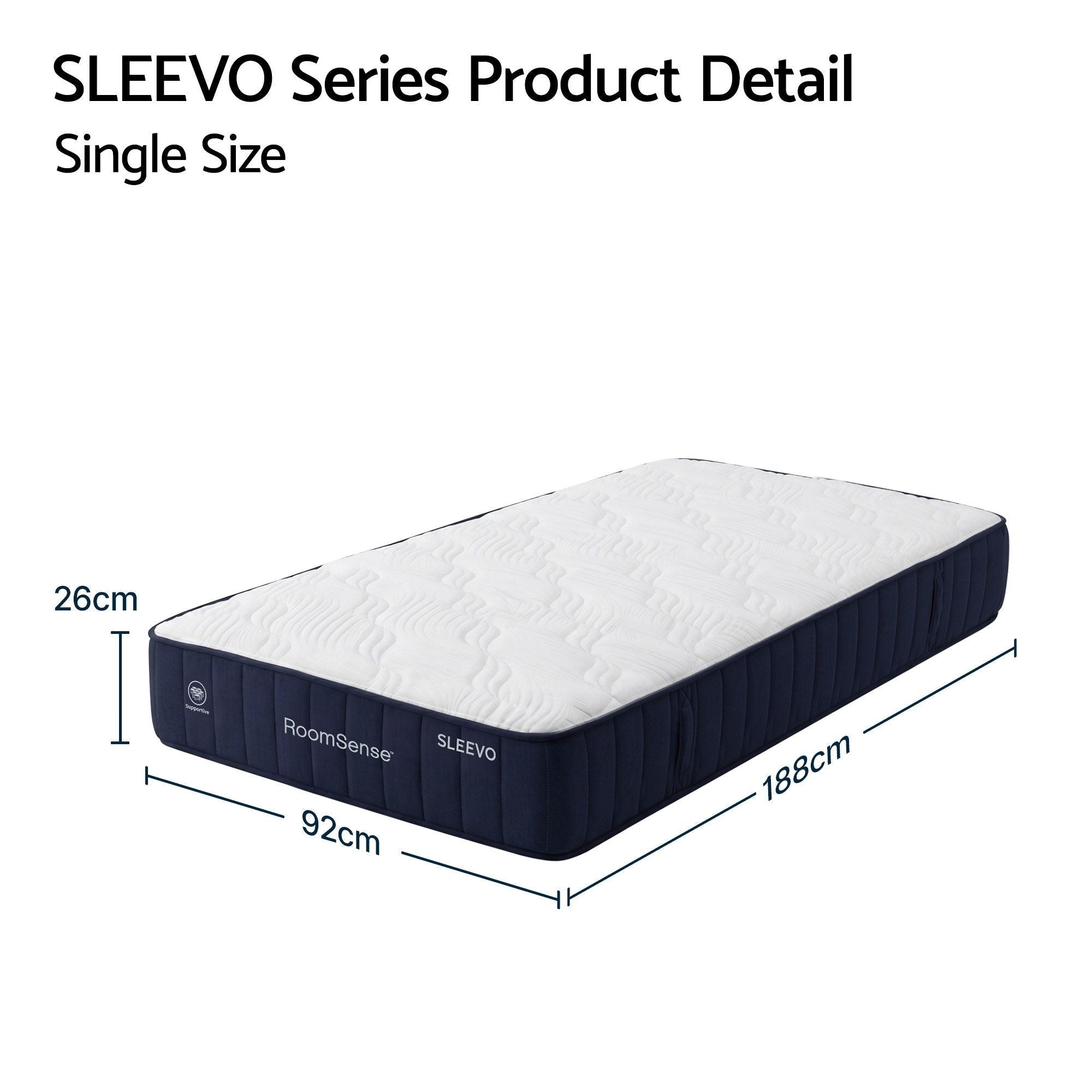 Single Mattress, 26cm Orthopedic Firm Mattress for Back Pain Relief, Pocket Spring Hybrid Mattress King Size for Home & Rental - Furniture > Mattresses > Single Mattress - Rivercity House & Home Co. (ABN 18 642 972 209) - Affordable Modern Furniture Australia