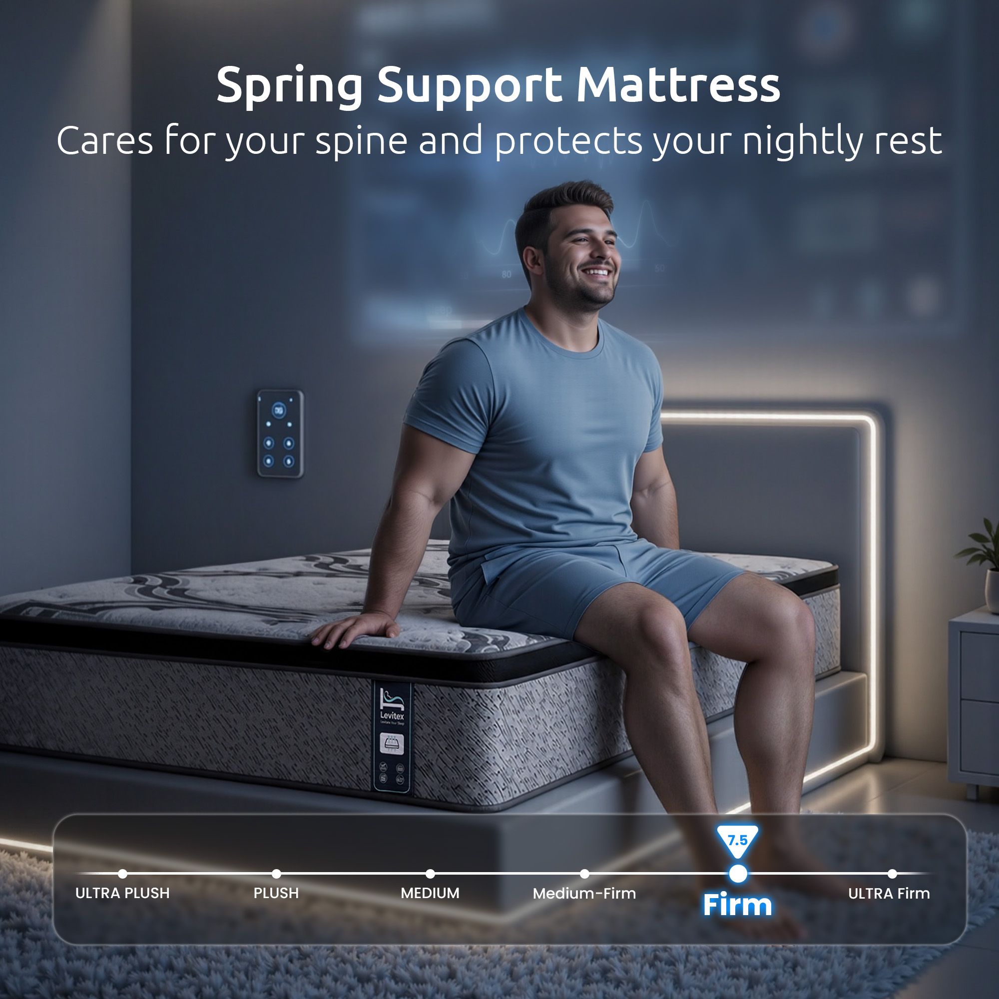 Single Mattress 34 cm 5 - Zone Pocket Spring with Latex & Memory Foam or Extra Lumbar & Shoulder Support - Furniture > Mattresses > Single Mattress - Rivercity House & Home Co. (ABN 18 642 972 209) - Affordable Modern Furniture Australia