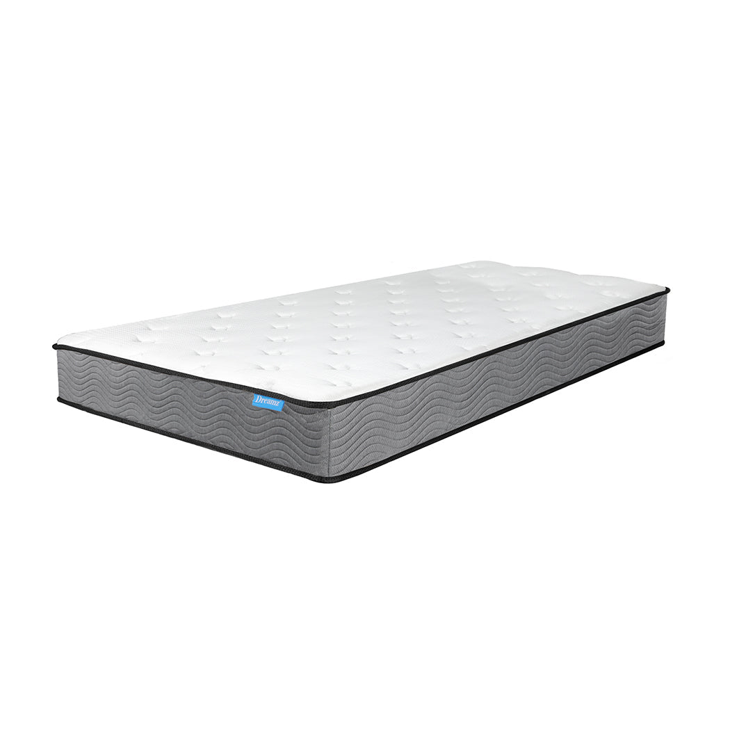 Single Pocket Spring Mattress Extra Firm 23cm - White - Rivercity House & Home Co. (ABN 18 642 972 209) - Affordable Modern Furniture Australia