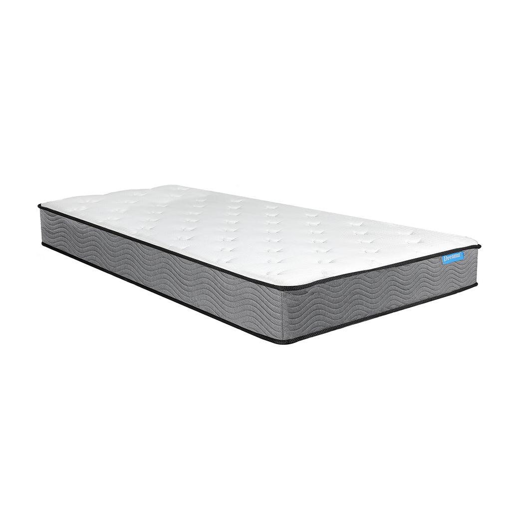 Single Pocket Spring Mattress Extra Firm 23cm - White - Rivercity House & Home Co. (ABN 18 642 972 209) - Affordable Modern Furniture Australia