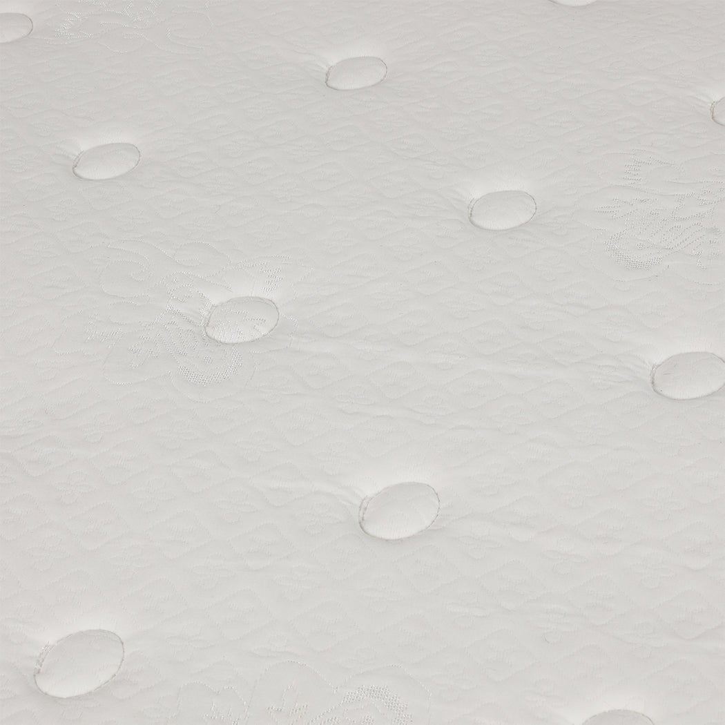 Single Pocket Spring Mattress HD Foam Medium Firm - White - Rivercity House & Home Co. (ABN 18 642 972 209) - Affordable Modern Furniture Australia