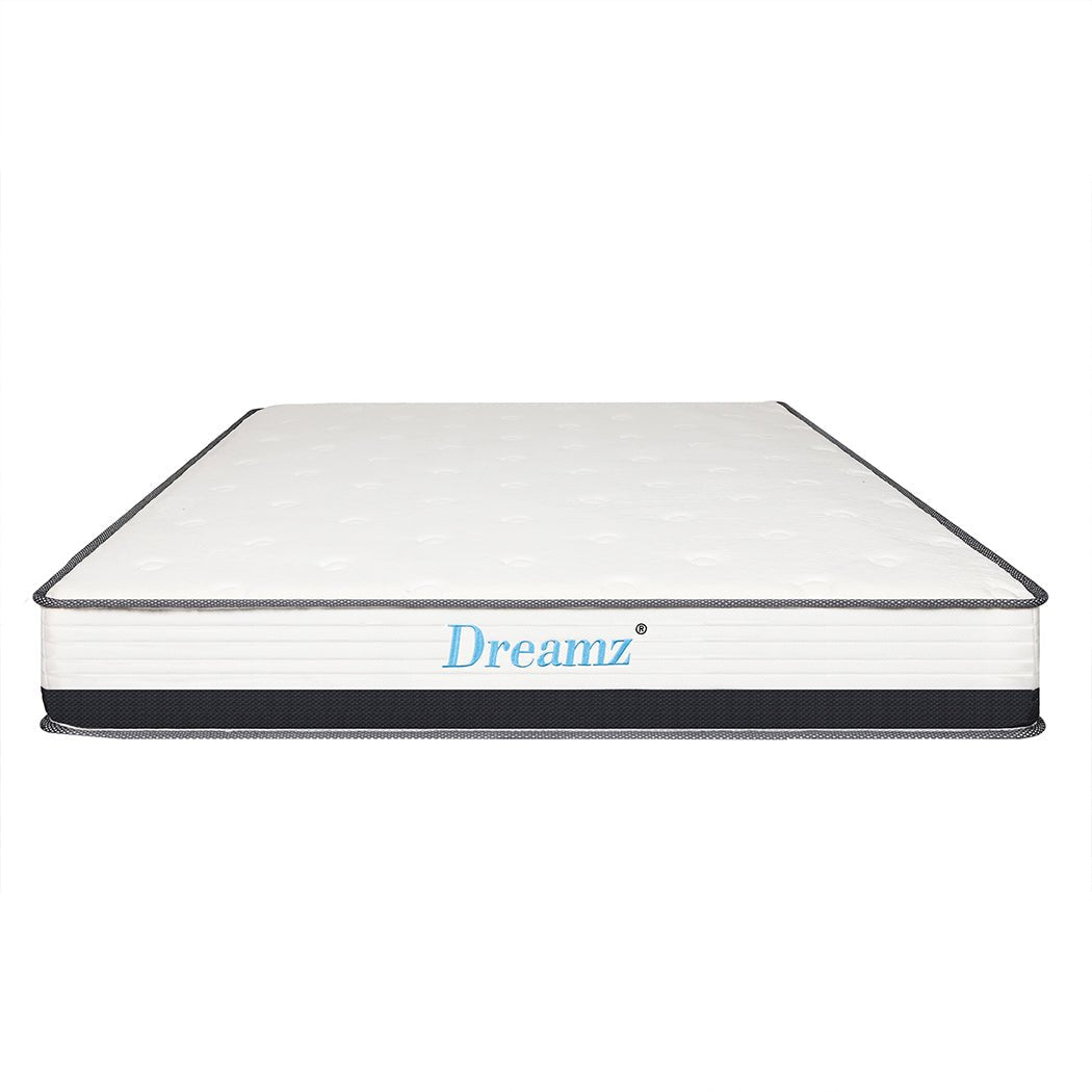 Single Pocket Spring Mattress HD Foam Medium Firm - White - Rivercity House & Home Co. (ABN 18 642 972 209) - Affordable Modern Furniture Australia