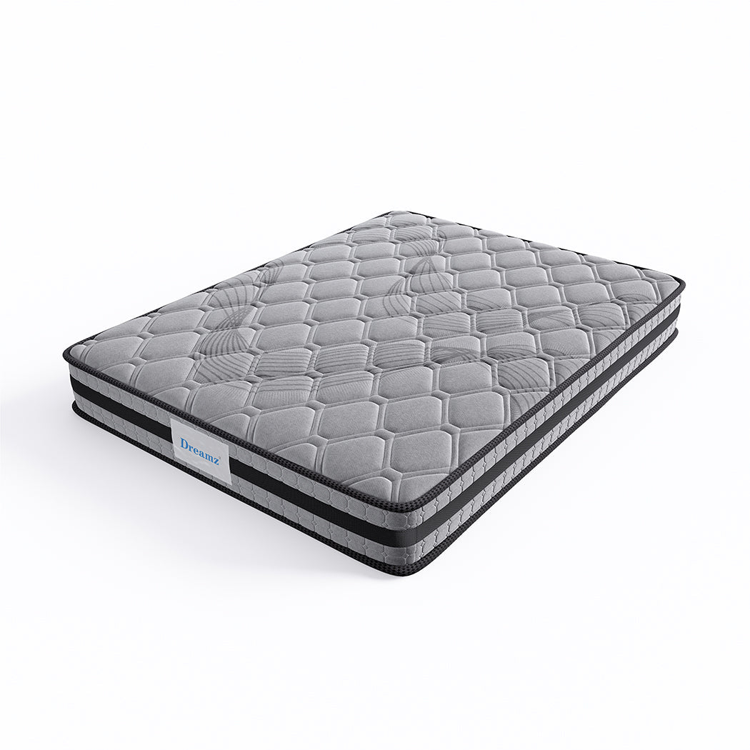 Single Pocket Spring Mattress Medium Firm - Grey - Rivercity House & Home Co. (ABN 18 642 972 209) - Affordable Modern Furniture Australia