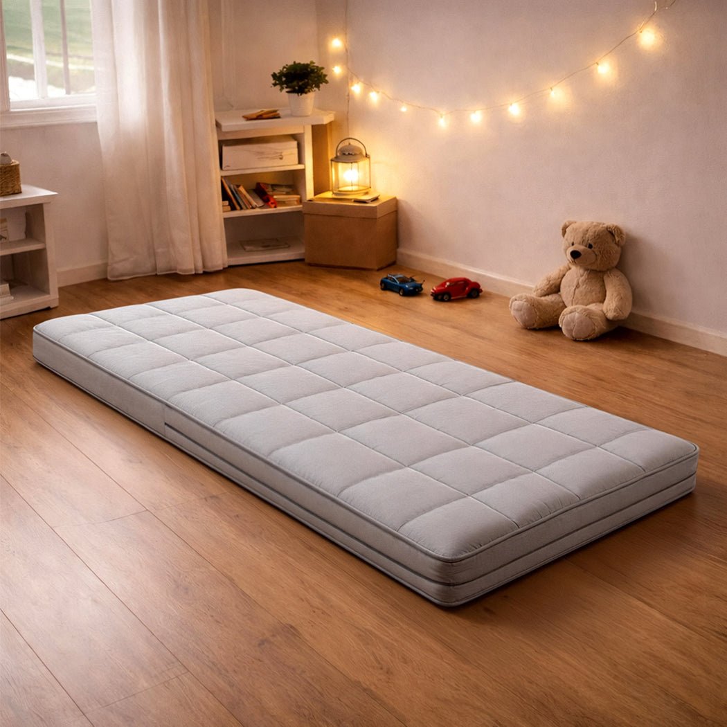 Single Portable Foldable Floor Mattress Foam Sleeping Pad Bed - Grey - Rivercity House & Home Co. (ABN 18 642 972 209) - Affordable Modern Furniture Australia
