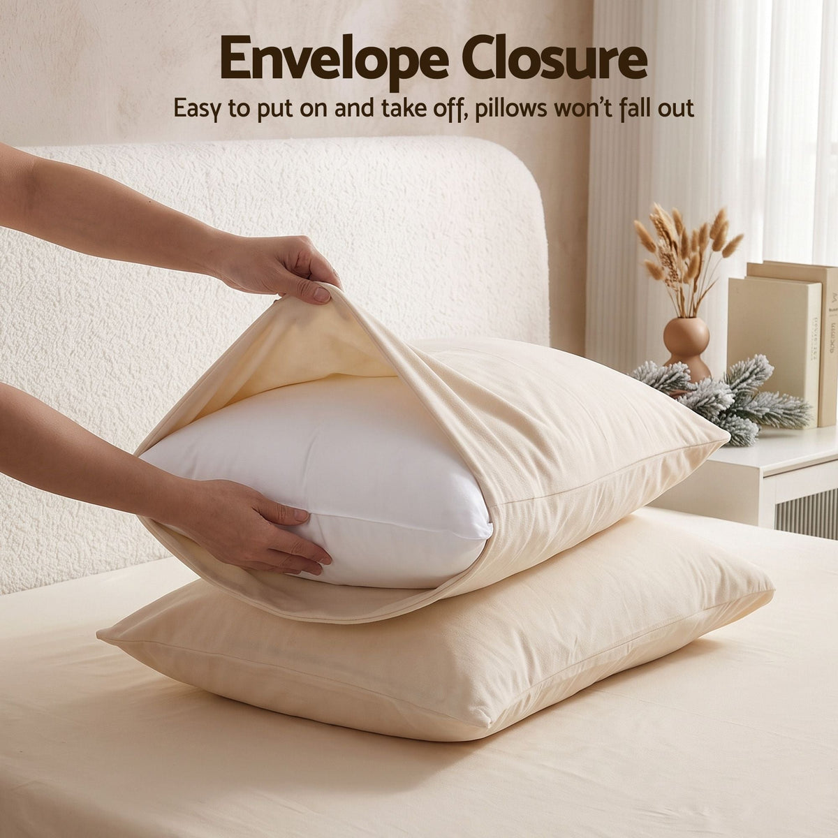 Single Sheet Set 150 GSM Anti-pilling Micro Flannel, Fast Drying Lightweight 4 Piece, 40CM Deep Pocket Fits Thick Mattress, Cream White - Home & Garden > Bedding > Bed Sheets - Rivercity House & Home Co. (ABN 18 642 972 209) - Affordable Modern Furniture Australia