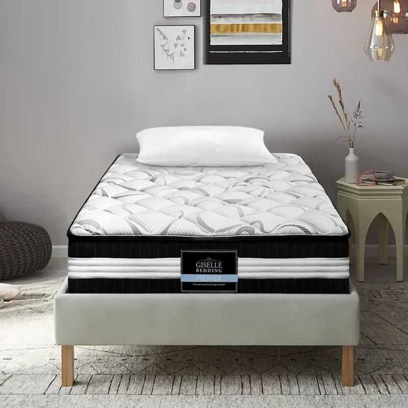 Single Size | Euro Spring Foam Top Mattress (Medium Firm) - Rivercity House & Home Co. (ABN 18 642 972 209) - Affordable Modern Furniture Australia