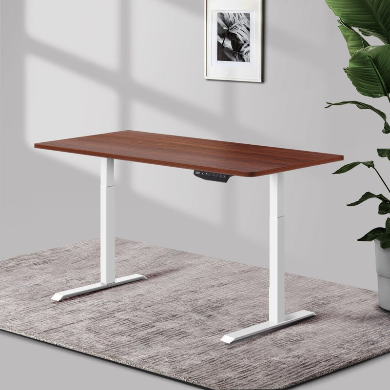 Sit Stand Desk Standing Desks Motorised Electric Computer Laptop Table Office Dual Motor 120cm - Rivercity House & Home Co. (ABN 18 642 972 209) - Affordable Modern Furniture Australia