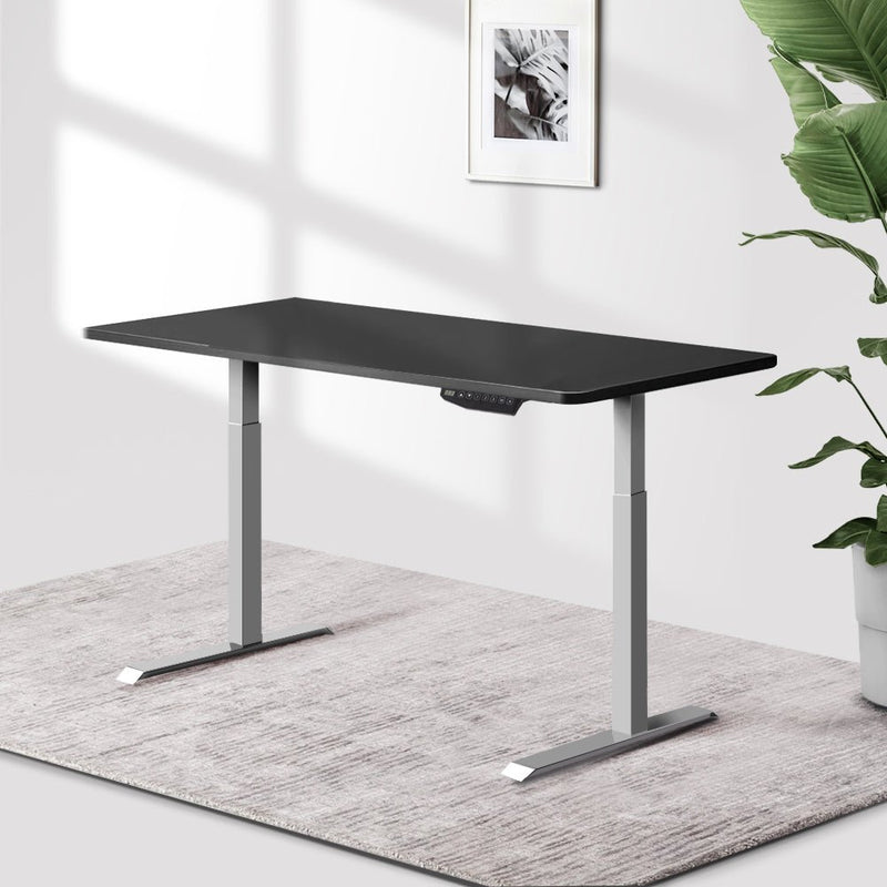 Sit Stand Desk Standing Desks Motorised Electric Home Office Laptop Computer Dual Motor 120cm - Rivercity House & Home Co. (ABN 18 642 972 209) - Affordable Modern Furniture Australia