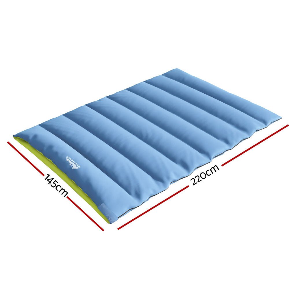 Sleeping Bag Double Bags Thermal Camping Hiking Tent Grey - 5°C - Outdoor Recreation > Camping > Sleeping Bags - Rivercity House & Home Co. (ABN 18 642 972 209) - Affordable Modern Furniture Australia