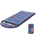 Kids Thermal Sleeping Bag 180cm for Camping Hiking - Blue