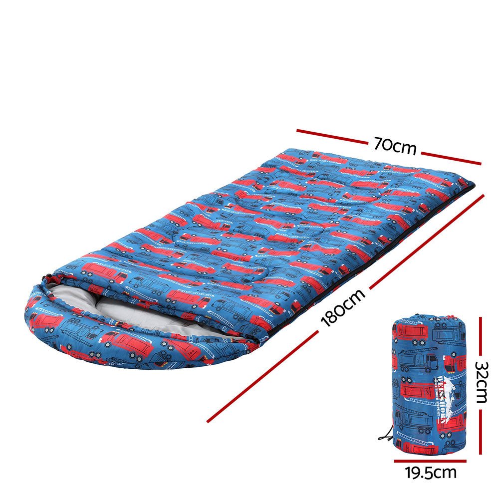 Sleeping Bag Kids Single Bags 180cm Thermal Camping Hiking Blue - Outdoor Recreation > Camping > Sleeping Bags - Rivercity House & Home Co. (ABN 18 642 972 209) - Affordable Modern Furniture Australia