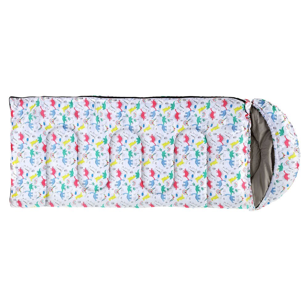 Sleeping Bag Kids Single Bags 180cm Thermal Camping Hiking White - Outdoor Recreation > Camping > Sleeping Bags - Rivercity House & Home Co. (ABN 18 642 972 209) - Affordable Modern Furniture Australia