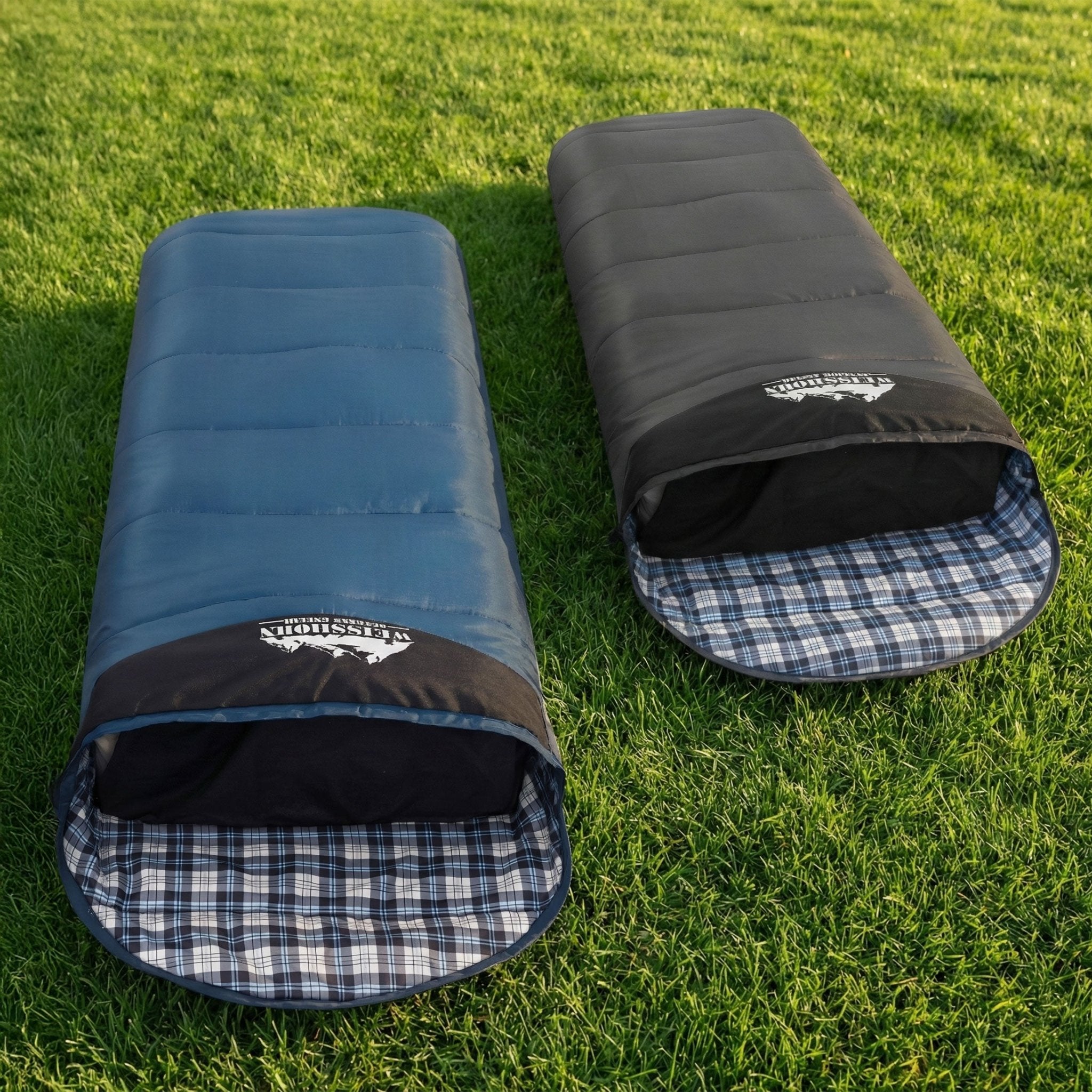 Sleeping Bag Set of 2 Single Thermal Camping Hiking Tent 0℃ - Outdoor Recreation > Camping > Sleeping Bags - Rivercity House & Home Co. (ABN 18 642 972 209) - Affordable Modern Furniture Australia