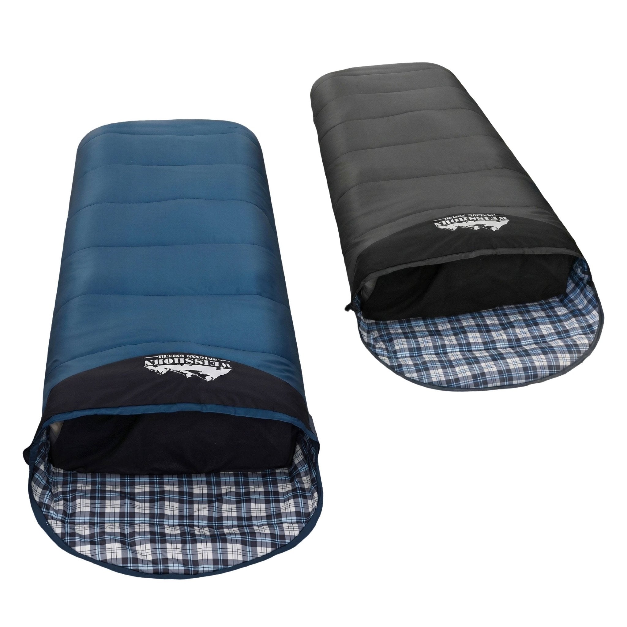 Sleeping Bag Set of 2 Single Thermal Camping Hiking Tent 0℃ - Outdoor Recreation > Camping > Sleeping Bags - Rivercity House & Home Co. (ABN 18 642 972 209) - Affordable Modern Furniture Australia