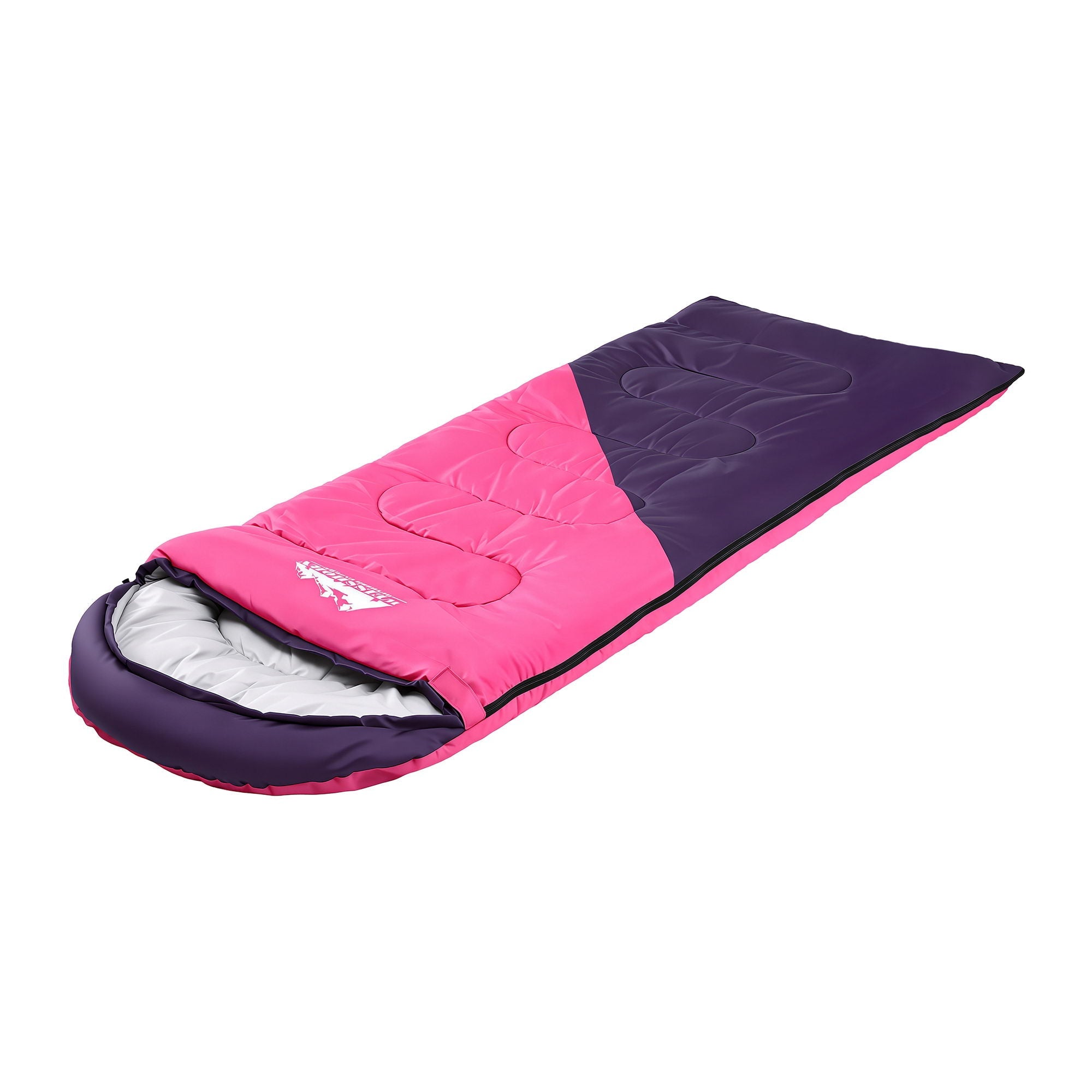 Sleeping Bag Single 213cm Thermal Camping Hiking Pink - Outdoor Recreation > Camping > Sleeping Bags - Rivercity House & Home Co. (ABN 18 642 972 209) - Affordable Modern Furniture Australia