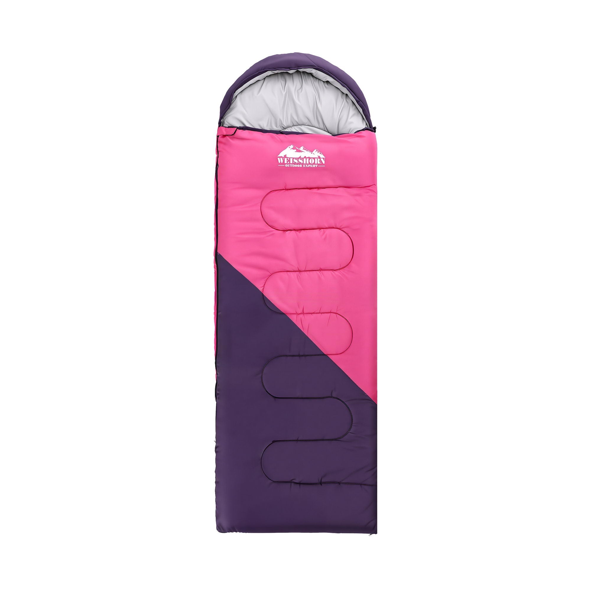 Sleeping Bag Single 213cm Thermal Camping Hiking Pink - Outdoor Recreation > Camping > Sleeping Bags - Rivercity House & Home Co. (ABN 18 642 972 209) - Affordable Modern Furniture Australia