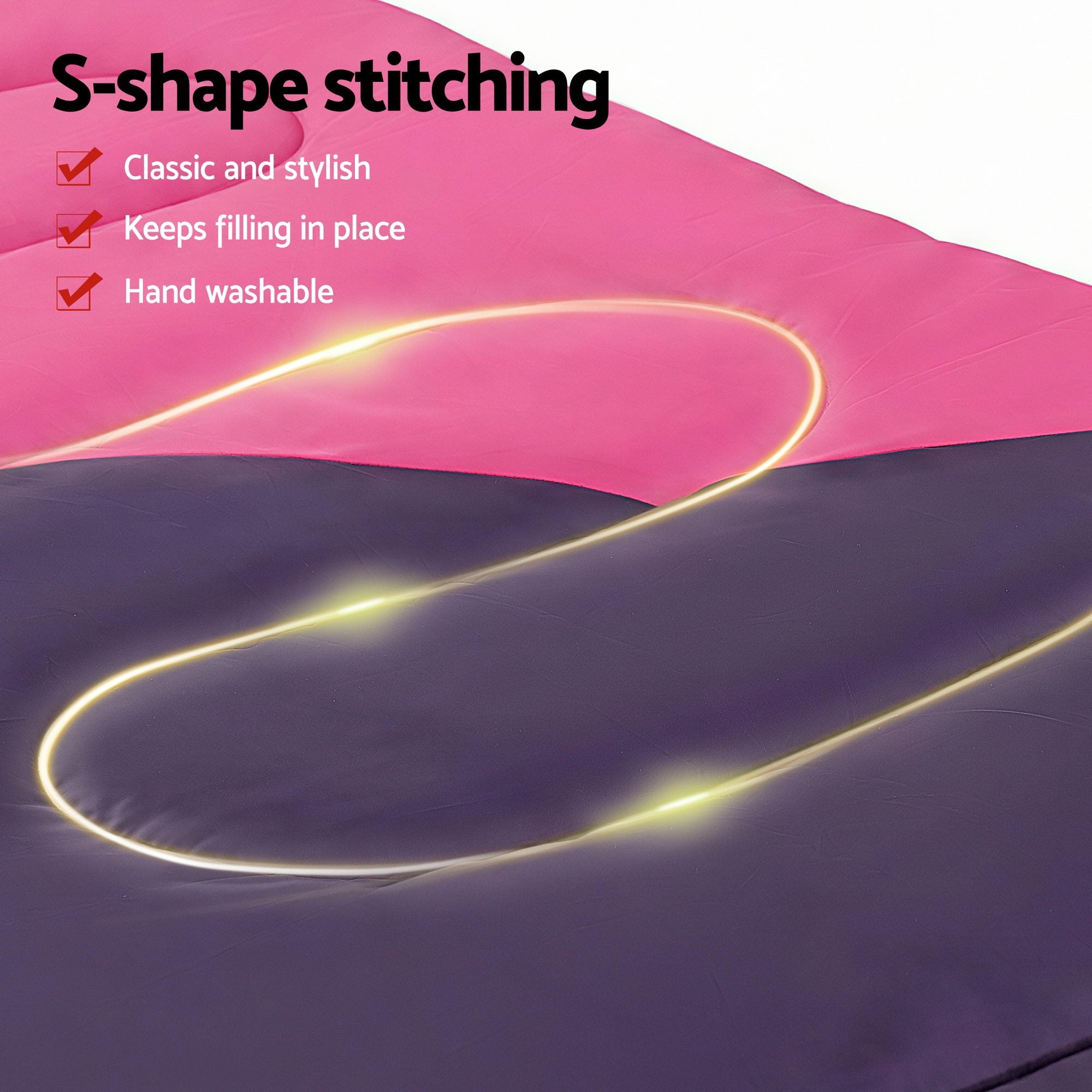 Sleeping Bag Single 213cm Thermal Camping Hiking Pink - Outdoor Recreation > Camping > Sleeping Bags - Rivercity House & Home Co. (ABN 18 642 972 209) - Affordable Modern Furniture Australia