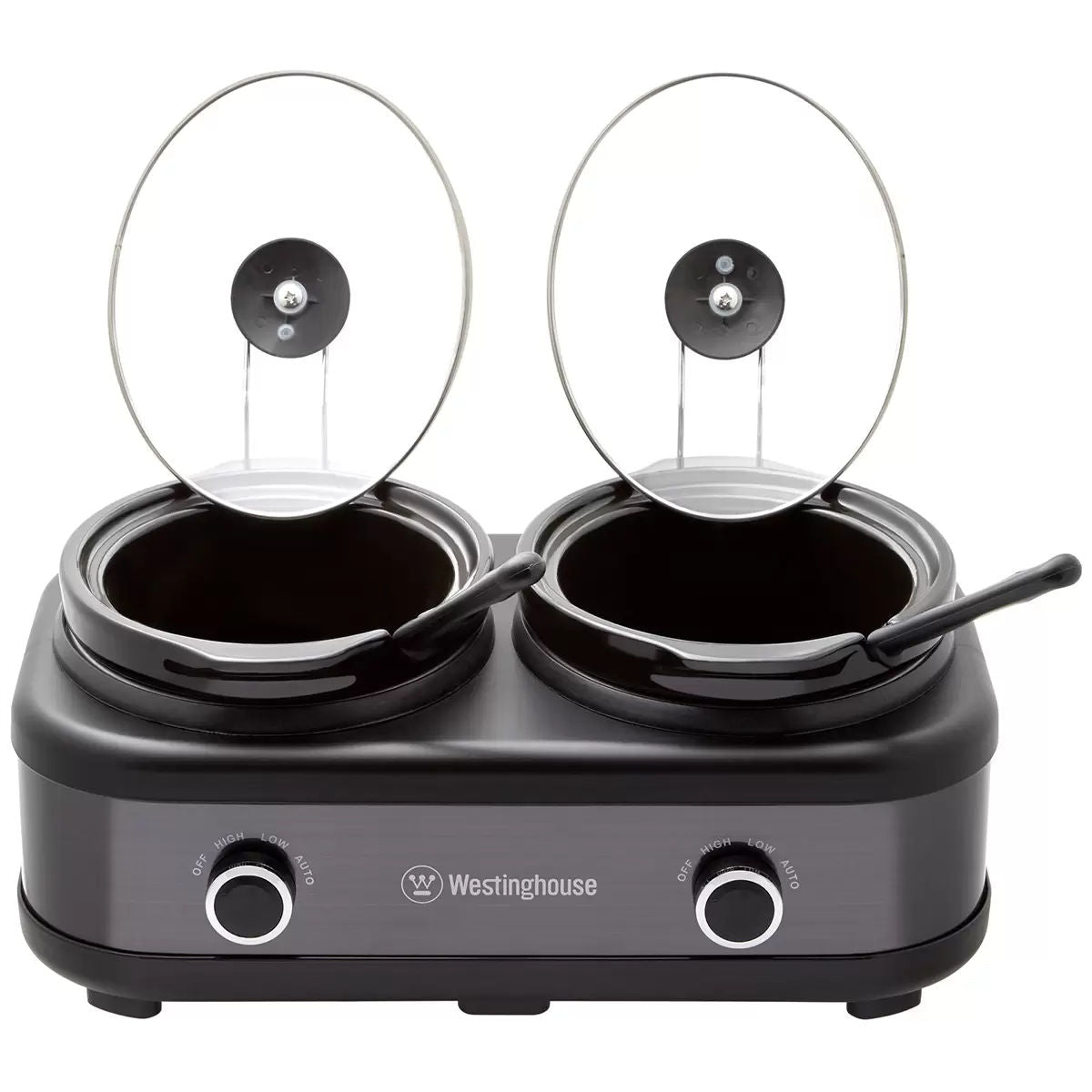 Slow Cooker with Auto Function Dual 2 x 2.5L Capacity - Appliances > Kitchen Appliances > Rice Cookers & Steamers - Rivercity House & Home Co. (ABN 18 642 972 209) - Affordable Modern Furniture Australia