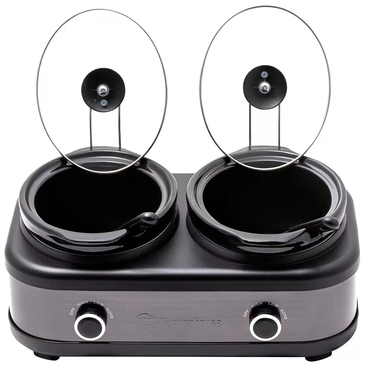 Slow Cooker with Auto Function Dual 2 x 2.5L Capacity - Appliances > Kitchen Appliances > Rice Cookers & Steamers - Rivercity House & Home Co. (ABN 18 642 972 209) - Affordable Modern Furniture Australia