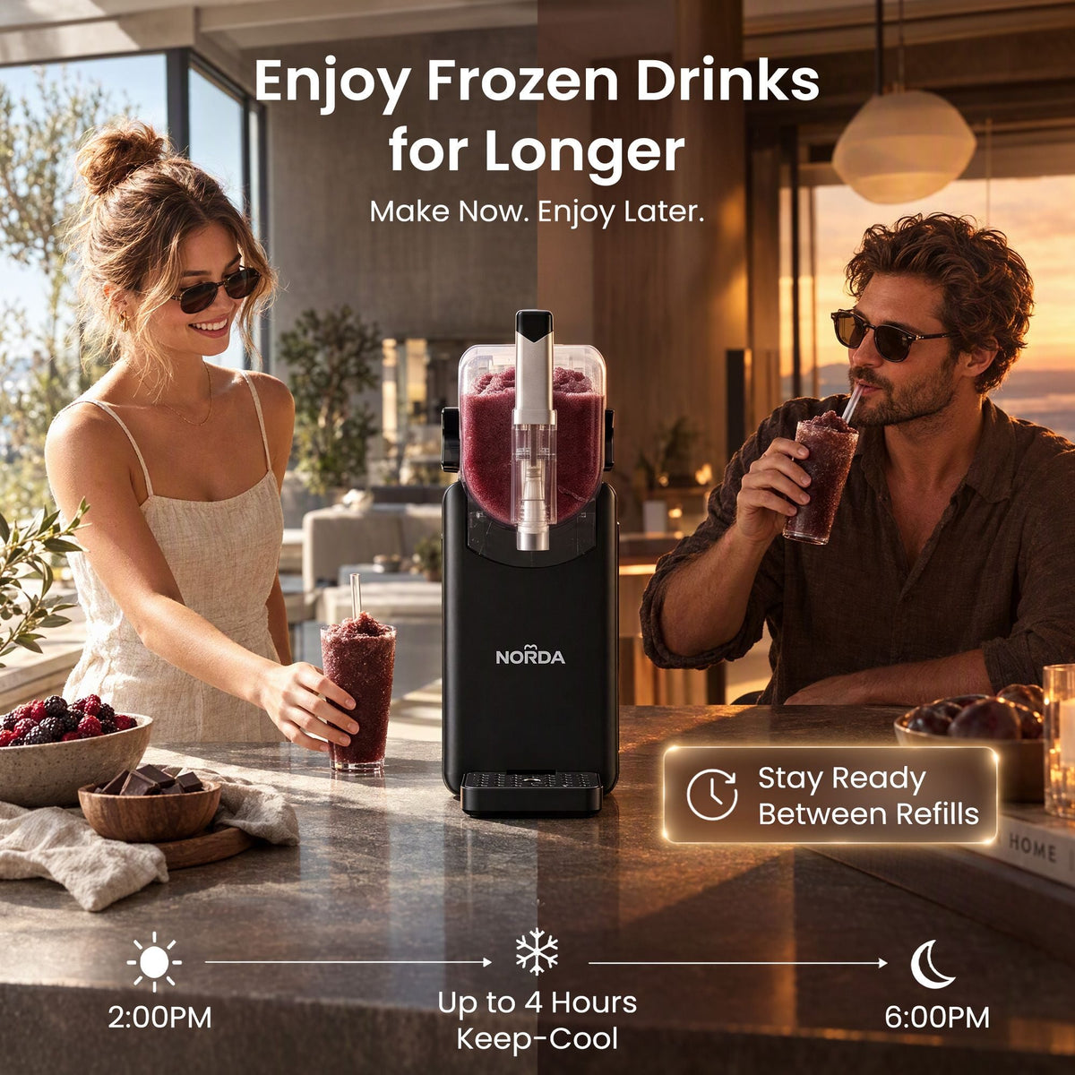 Slushie Machine 2.2L Frozen Drink & Ice Cream Maker with Foldable Touch Control Panel - Black - Appliances > Kitchen Appliances > Ice Makers - Rivercity House & Home Co. (ABN 18 642 972 209) - Affordable Modern Furniture Australia