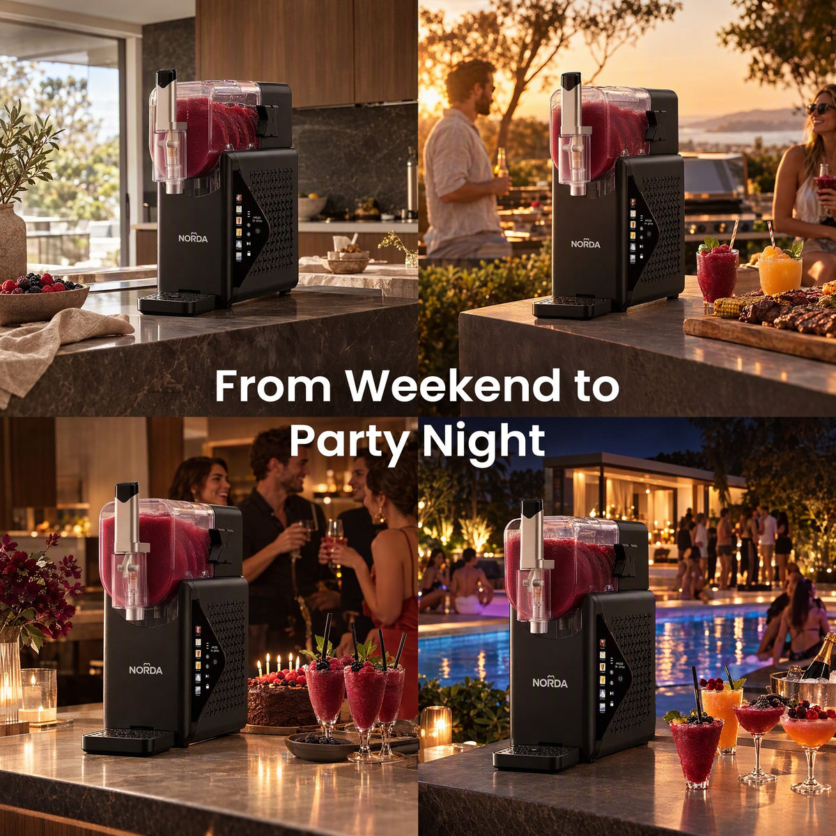 Slushie Machine 2.2L Frozen Drink & Ice Cream Maker with Foldable Touch Control Panel - Black - Appliances > Kitchen Appliances > Ice Makers - Rivercity House & Home Co. (ABN 18 642 972 209) - Affordable Modern Furniture Australia