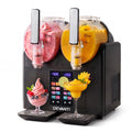 4L Dual Tank Slushie and Frozen Drink Machine with Ice Cream Maker - Black