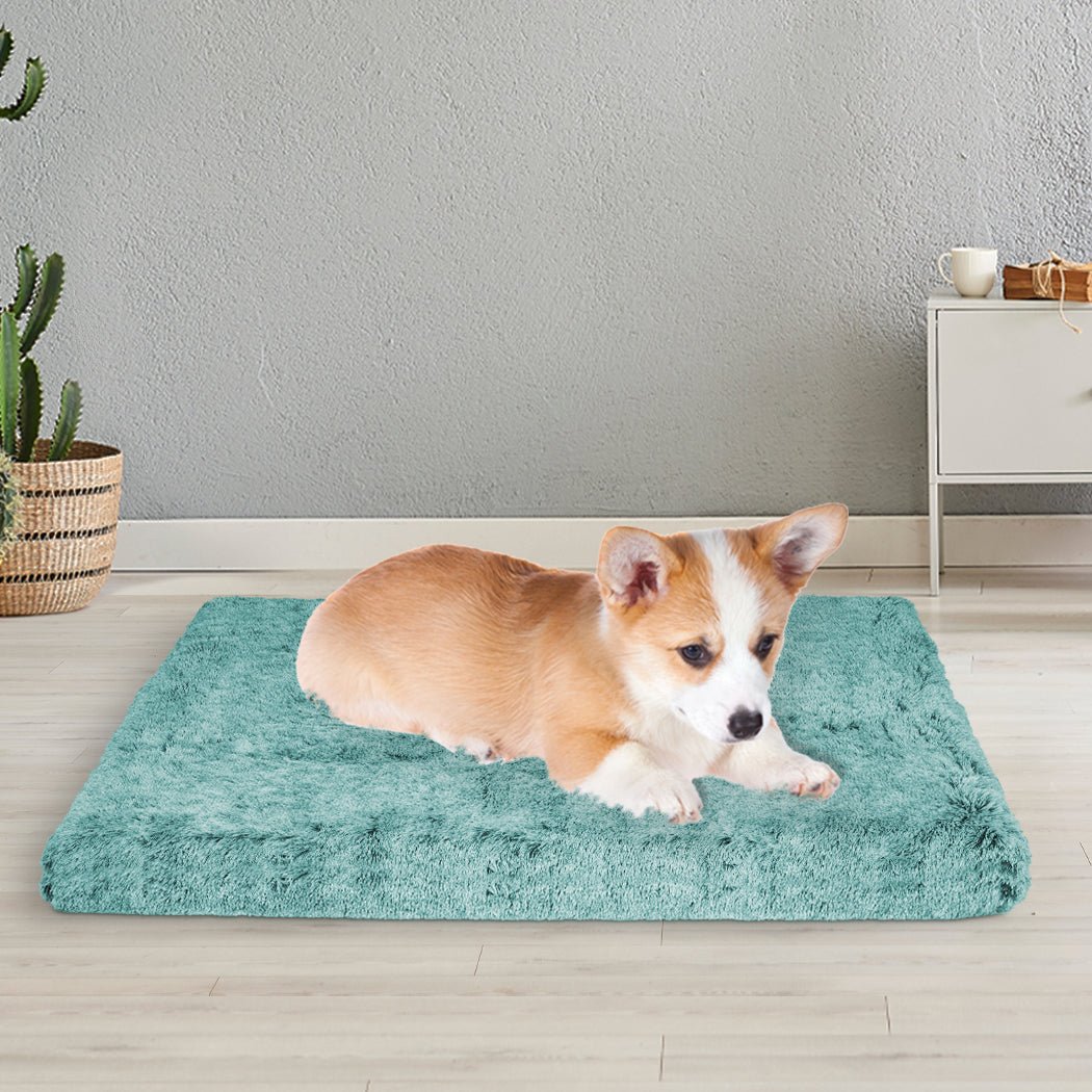 Small Memory Foam Dog Mat Calming Pet Bed - Green - Rivercity House & Home Co. (ABN 18 642 972 209) - Affordable Modern Furniture Australia
