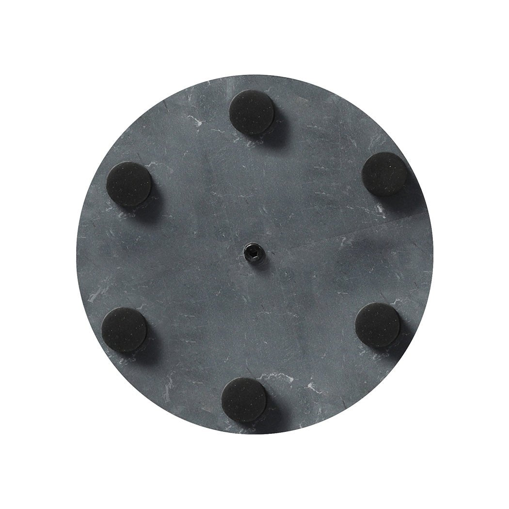 Small Round Lightweight Side Table with Powder - Coated Steel Frame - Black - Rivercity House & Home Co. (ABN 18 642 972 209) - Affordable Modern Furniture Australia