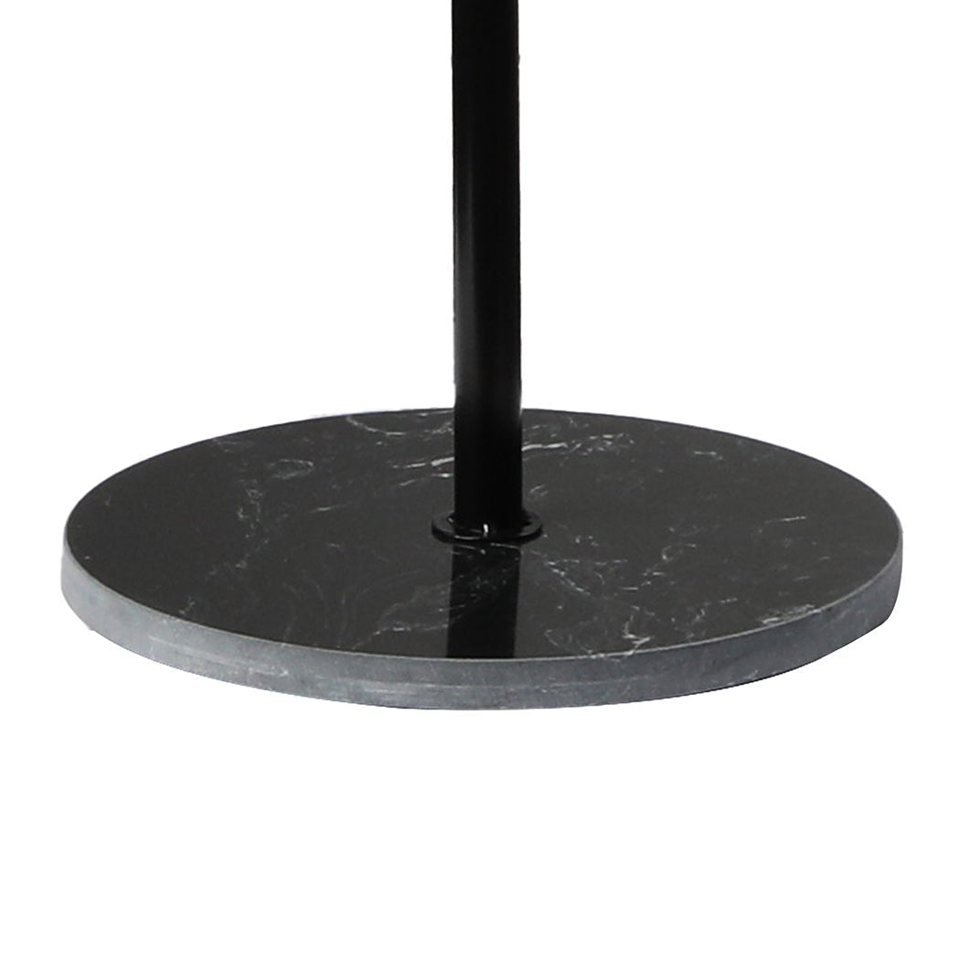 Small Round Lightweight Side Table with Powder - Coated Steel Frame - Black - Rivercity House & Home Co. (ABN 18 642 972 209) - Affordable Modern Furniture Australia