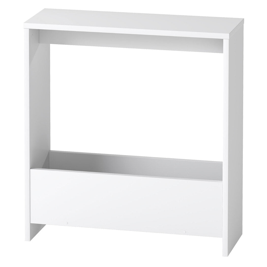 Small Side Table with Magazine Rack and Storage - White - Rivercity House & Home Co. (ABN 18 642 972 209) - Affordable Modern Furniture Australia