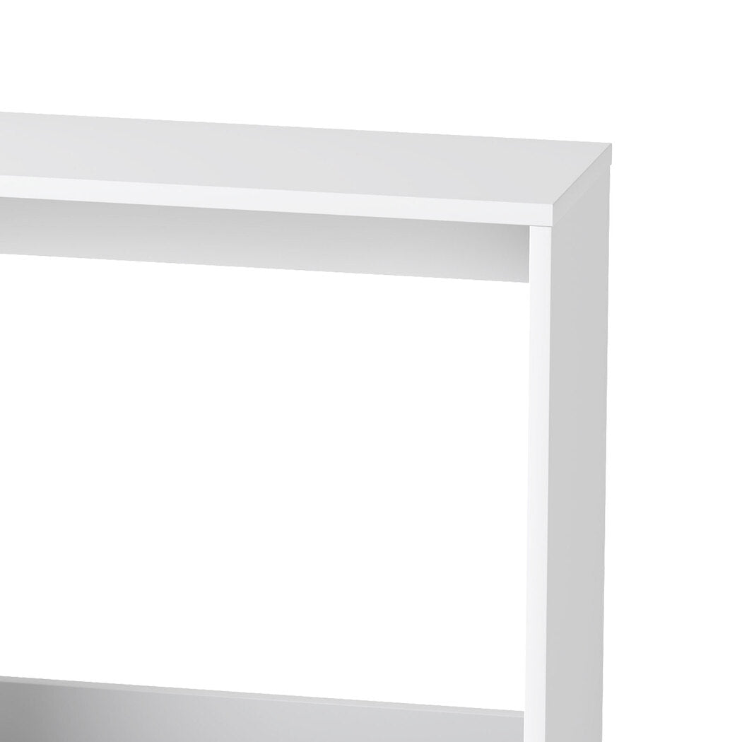 Small Side Table with Magazine Rack and Storage - White - Rivercity House & Home Co. (ABN 18 642 972 209) - Affordable Modern Furniture Australia