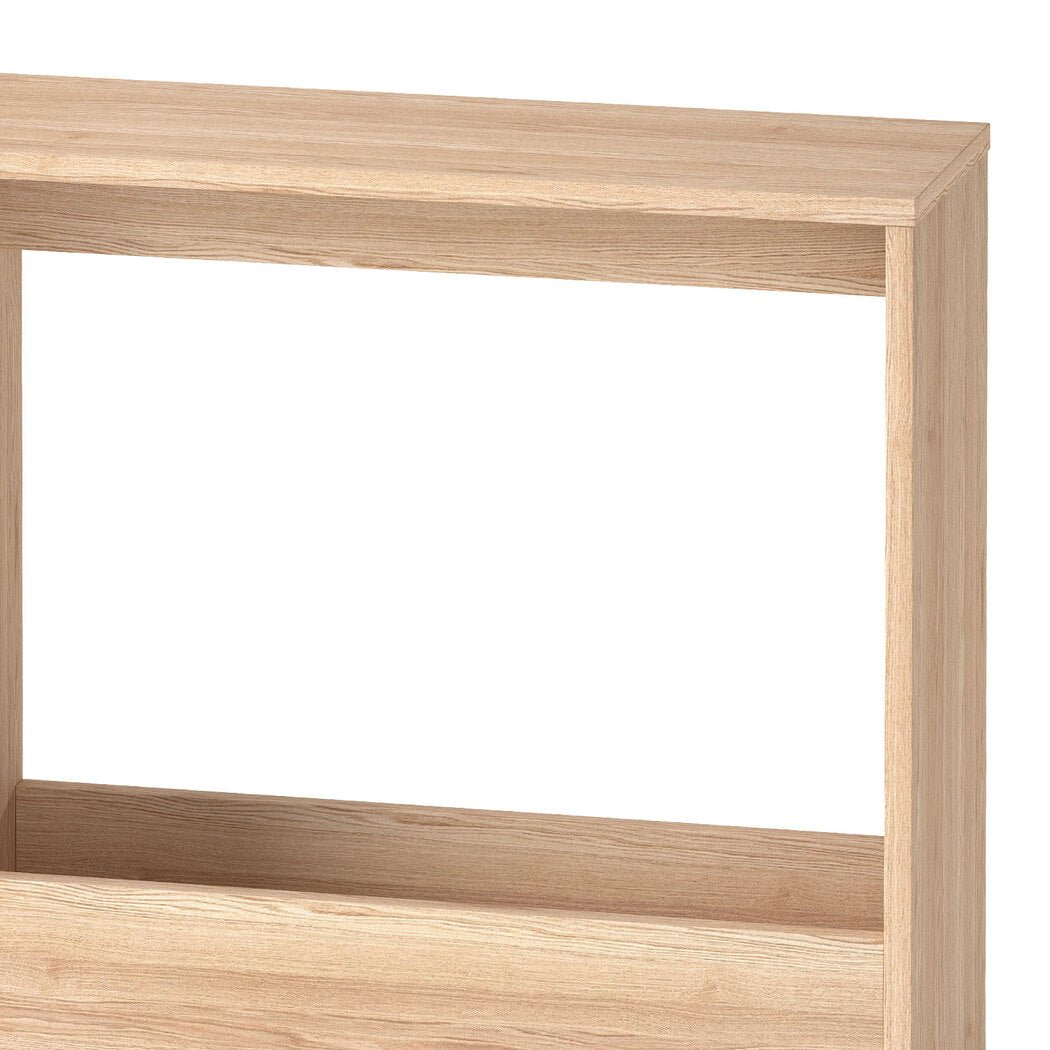 Small Side Table with Magazine Rack Multi - Purpose End Table - Oak - Rivercity House & Home Co. (ABN 18 642 972 209) - Affordable Modern Furniture Australia