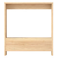 Small Side Table with Magazine Rack Multi-Purpose End Table - Oak