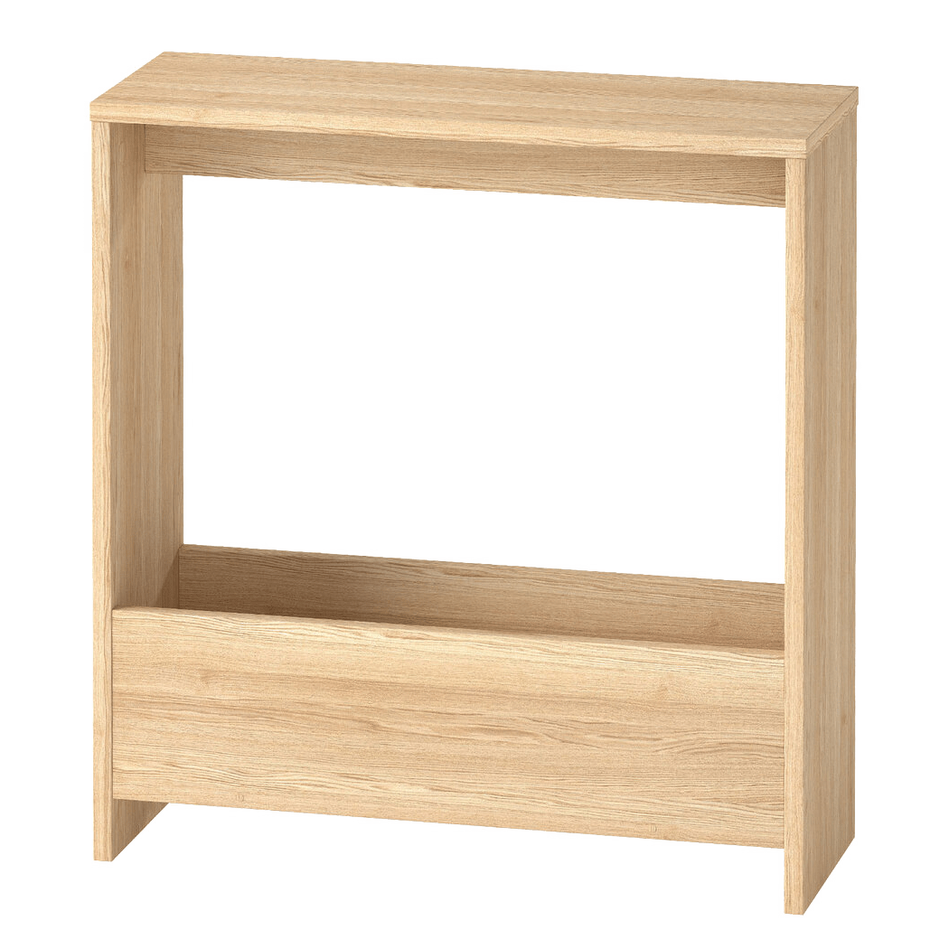 Small Side Table with Magazine Rack Multi - Purpose End Table - Oak - Rivercity House & Home Co. (ABN 18 642 972 209) - Affordable Modern Furniture Australia