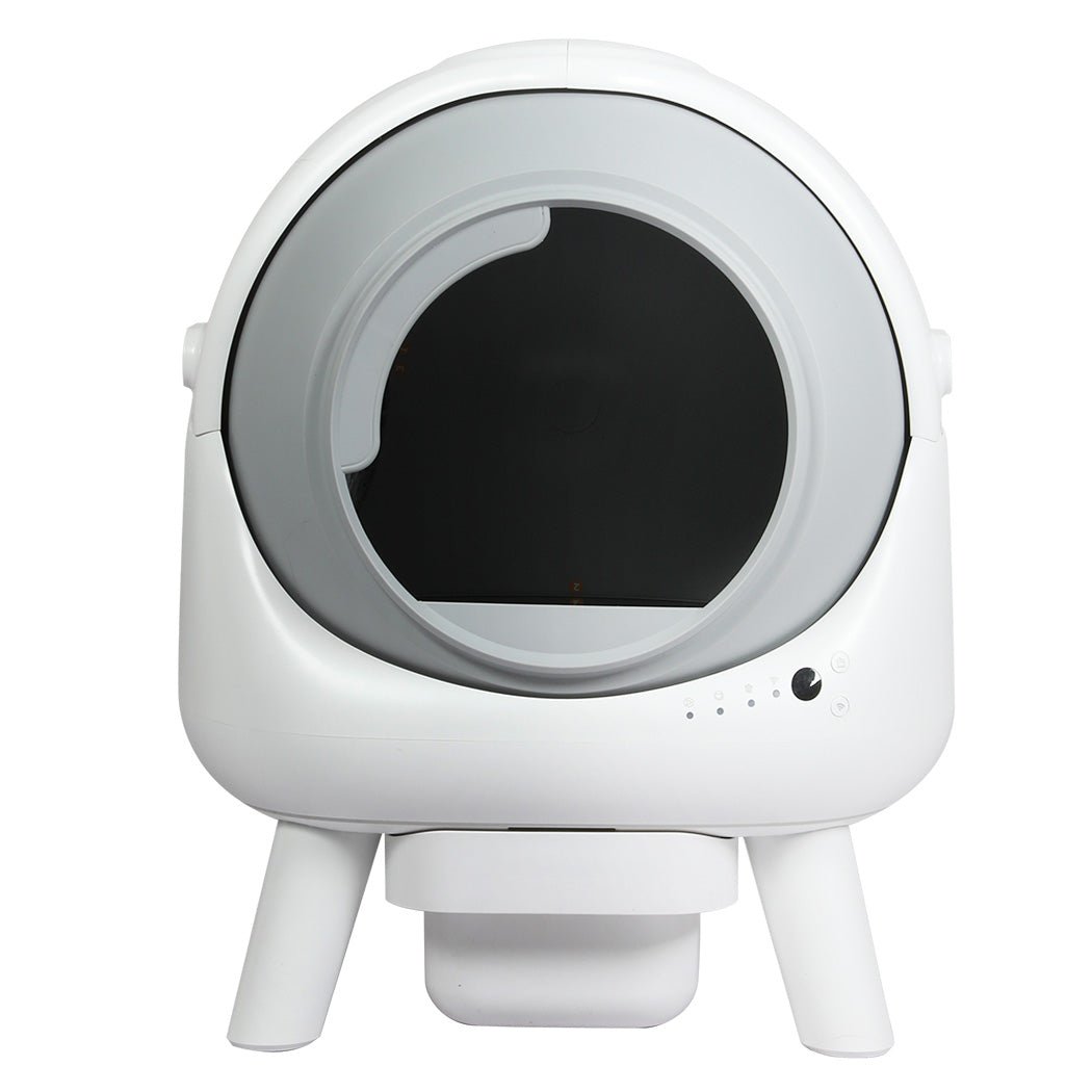 Smart Self - Cleaning Cat Litter Box with APP Control 8L Waste Storage - White - Rivercity House & Home Co. (ABN 18 642 972 209) - Affordable Modern Furniture Australia