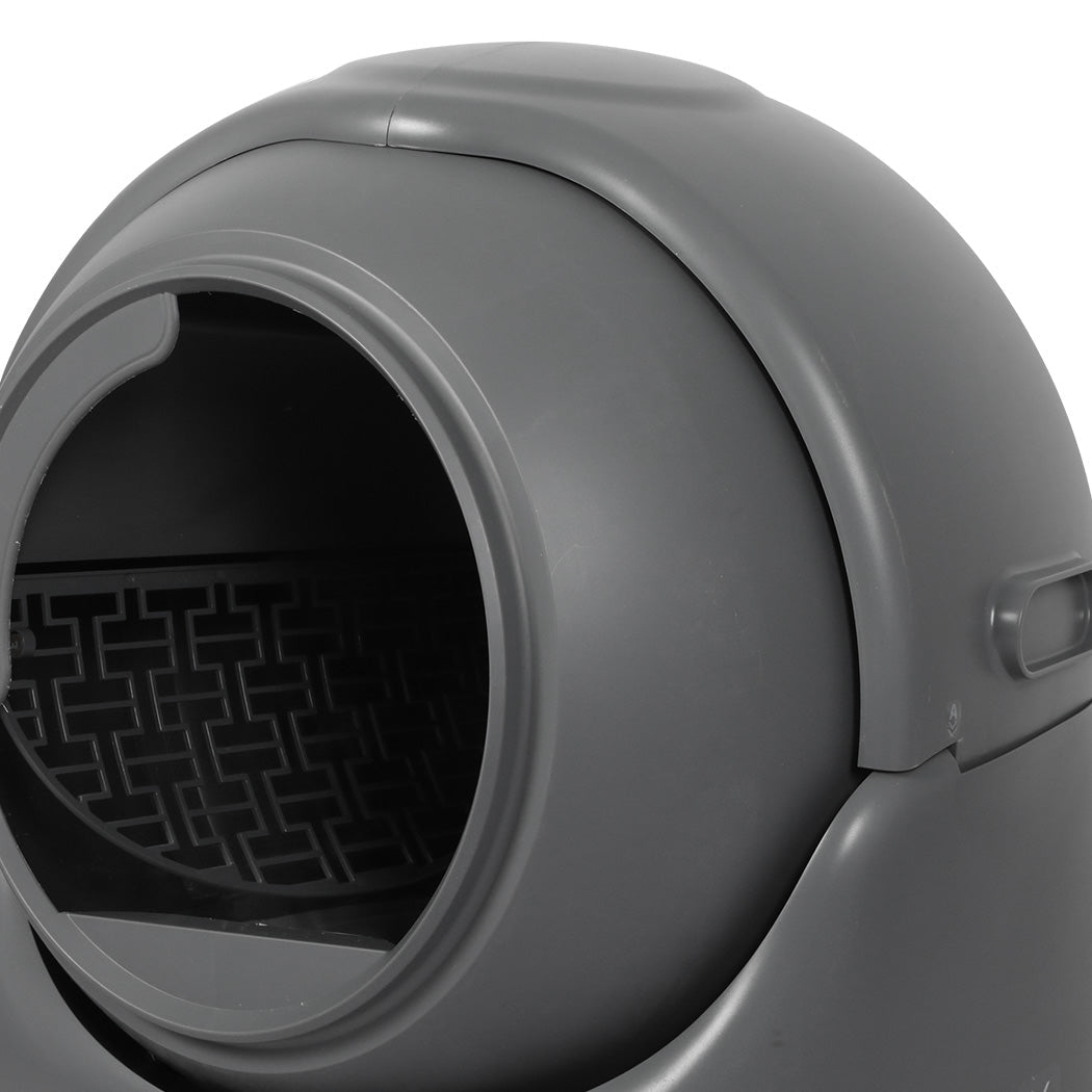 Smart Self - Cleaning Cat Litter Box with App Control and 8L Waste Storage - Grey - Rivercity House & Home Co. (ABN 18 642 972 209) - Affordable Modern Furniture Australia