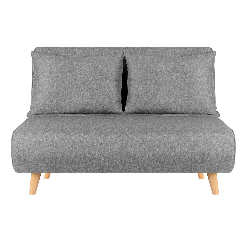 Sofa Bed 2 Seater Convertible Couch Recliner Lounge Chair Linen - Furniture > Sofas > Sofas & Sofa Beds - Rivercity House & Home Co. (ABN 18 642 972 209) - Affordable Modern Furniture Australia
