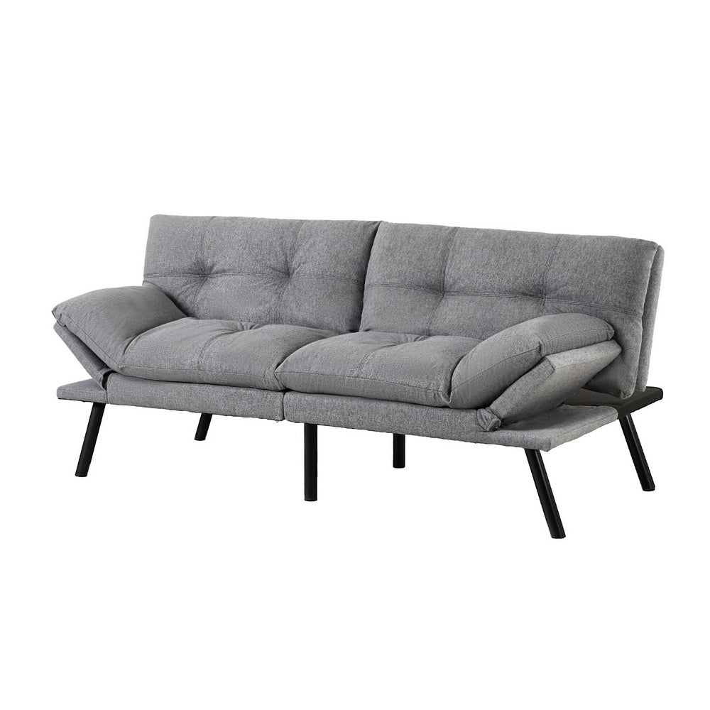 Sofa Bed Convertible 3 Seater Couch Recliner Lounge Chair Fabric Grey - Furniture > Sofas > Sofas & Sofa Beds - Rivercity House & Home Co. (ABN 18 642 972 209) - Affordable Modern Furniture Australia