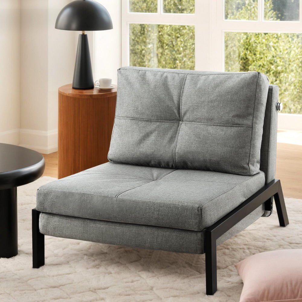 Sofa Bed Folding Convertible Couch Recliner Lounge Chair - Furniture > Bar Stools & Chairs > Arm Chairs & Recliners - Rivercity House & Home Co. (ABN 18 642 972 209) - Affordable Modern Furniture Australia